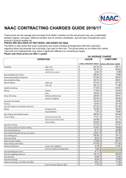 NAAC CONTRACTING CHARGES GUIDE 2016/17
