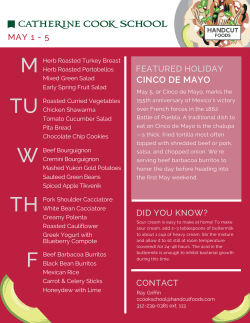 May 2017 - Catherine Cook School