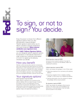 To sign, or not to sign? You decide.