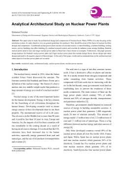 Analytical Architectural Study on Nuclear Power Plants