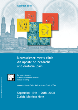 Neuroscience meets clinic An update on headache and