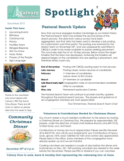 Spotlight.Dec.15 - Calvary Baptist Church