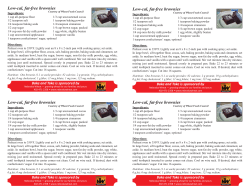 Low-cal, fat-free brownies