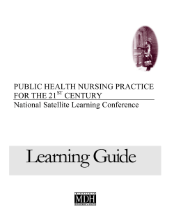 Public Health Nursing Practice - Minnesota Department of Health