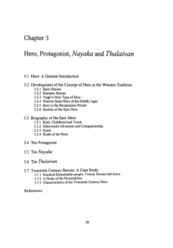 Chapter 3 Hero, Protagonist, Nayaka and Thalaivan