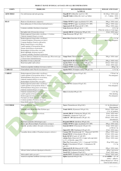 Dogal AS_Recomendation Table Vegetables
