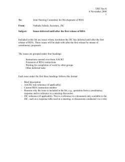 5JSC/Sec/6 - RDA Steering Committee