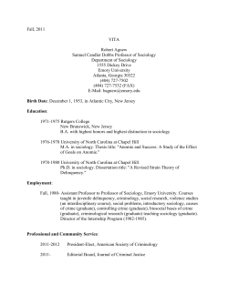 (404) 727-7532 (FAX) - Emory Sociology