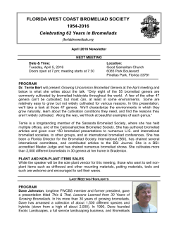 Newsletter_2016-04 - Florida West Coast Bromeliad Society