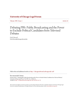 Debating PBS: Public Broadcasting and the Power to Exclude