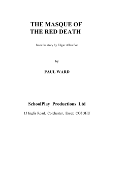 the masque of the red death - Schoolplay Productions Limited