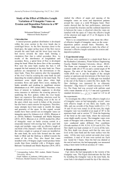 Study of the Effect of Effective Length Variations of Triangular Vanes