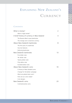 currency - Reserve Bank of New Zealand