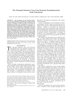 The Neonatal Intensive Care Unit Network