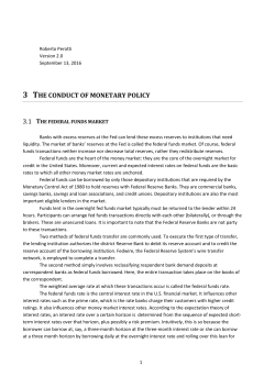 3 THE CONDUCT OF MONETARY POLICY