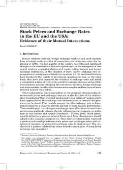 Stock Prices and Exchange Rates in the EU and the USA: