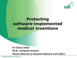 Protecting software-implemented medical inventions