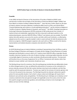 SCCPD Position Paper on the Role of Industry in University