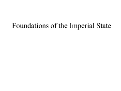 Foundations of the imperial state