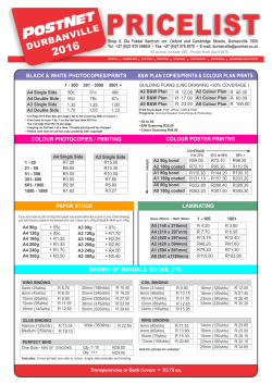 POSTNET Pricelist 2016 colour.cdr