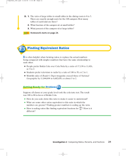 Finding Equivalent Ratios - LaPazChirripoColegio2016-2017