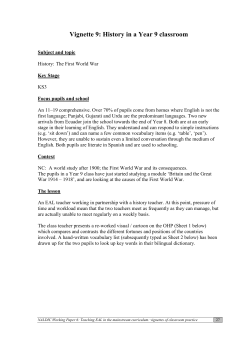 History in a Year 9 classroom