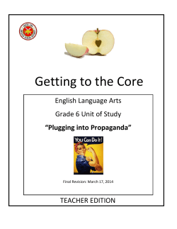 Plugging into Propaganda - Santa Ana Unified School District