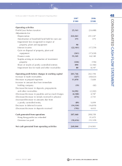 48 c onsolid a ted cash flow statement