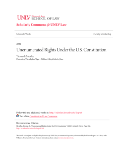 Unenumerated Rights Under the US Constitution