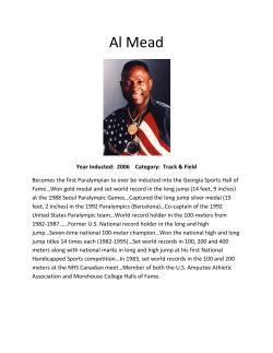 Al Mead - Georgia Sports Hall of Fame