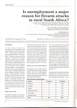 Is unemployment a major reason for firearm attacks in rural South