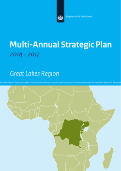 Multi-Annual Strategic Plan for the Great Lakes