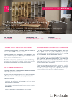 La Redoute boosts page load times by 20% with TagCommander