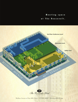 Meeting space at The Roosevelt.