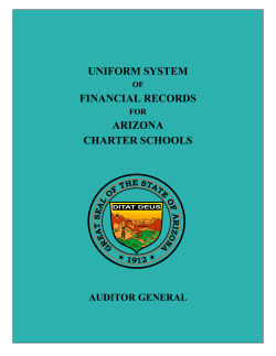 uniform system financial records arizona charter schools