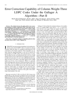 Error Correction Capability of Column-Weight
