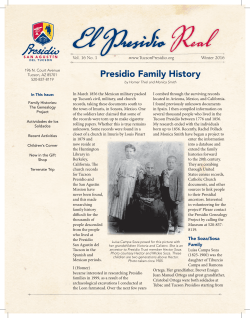 Presidio Family History