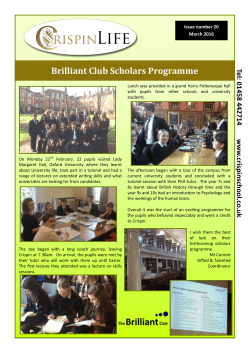 Brilliant Club Scholars Programme