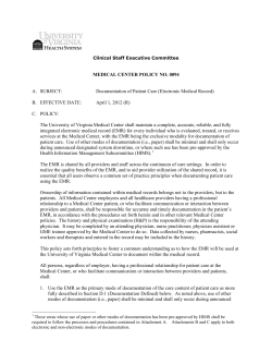 medical center policy no