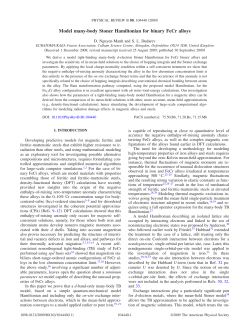 Model many-body Stoner Hamiltonian for binary FeCr alloys