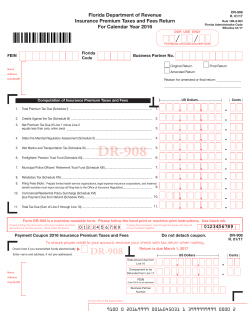 DR-908 - Florida Department of Revenue