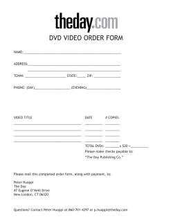 dvd video order form