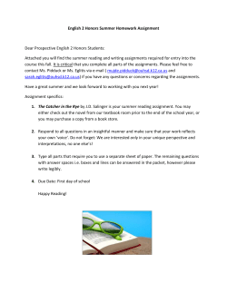 Eng 2 Honors - Channel Islands High School