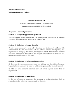 Coercive Measures Act