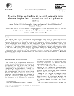 Cenozoic folding and faulting in the south