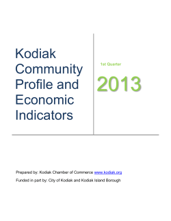 Kodiak Community Profile and Economic Indicators