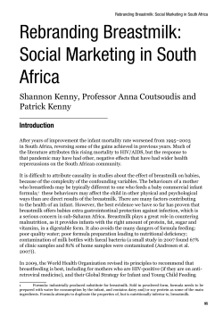 Social Marketing in South Africa