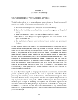 Consumer Impact Assessment Final Report