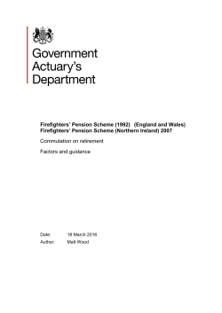 1992 Scheme Commutation Factors Guidance 18 March 2016