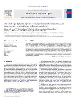 Chemistry and Physics of Lipids The solid&ndash;liquid - PATh